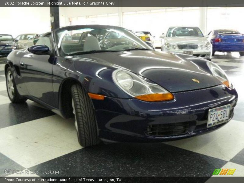 Midnight Blue Metallic / Graphite Grey 2002 Porsche Boxster