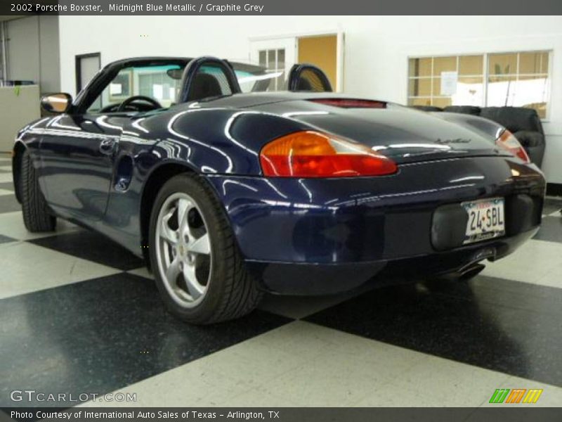 Midnight Blue Metallic / Graphite Grey 2002 Porsche Boxster