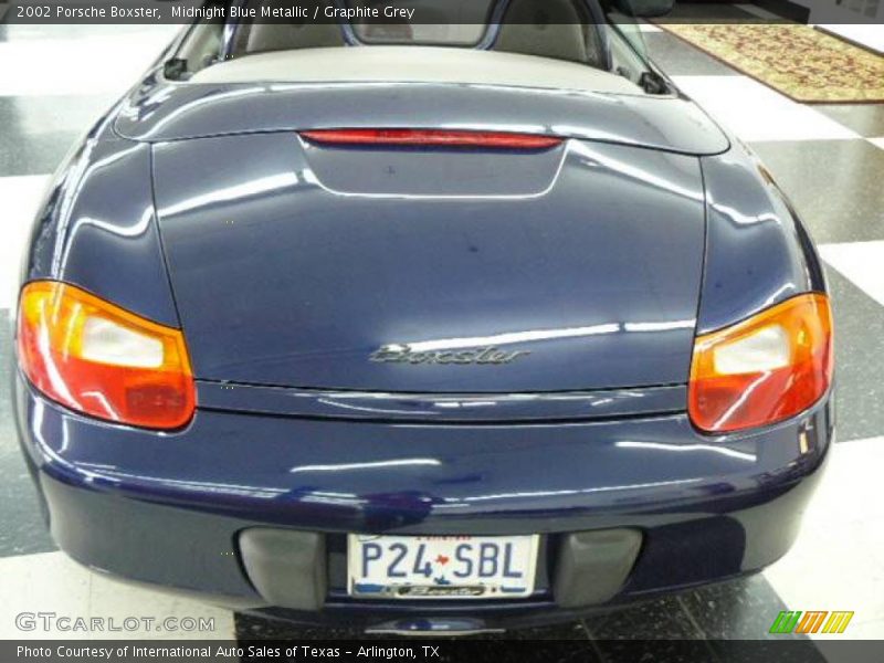 Midnight Blue Metallic / Graphite Grey 2002 Porsche Boxster