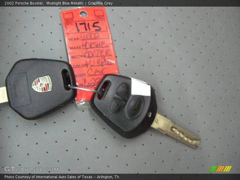 Midnight Blue Metallic / Graphite Grey 2002 Porsche Boxster