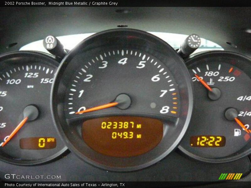 Midnight Blue Metallic / Graphite Grey 2002 Porsche Boxster