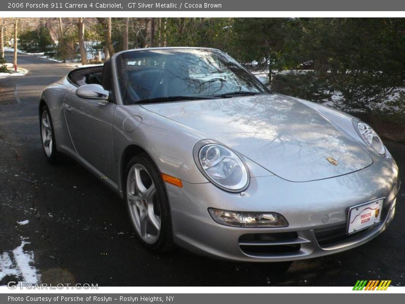 GT Silver Metallic / Cocoa Brown 2006 Porsche 911 Carrera 4 Cabriolet