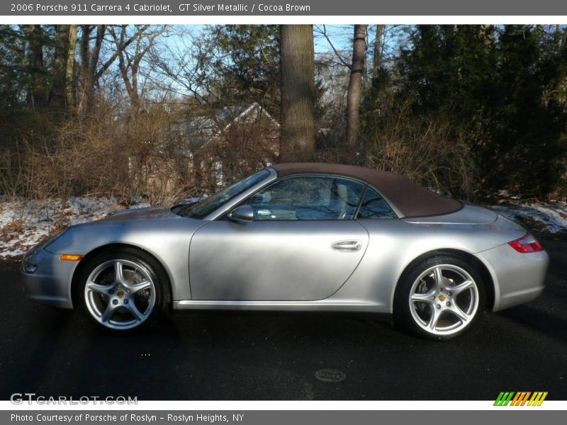 GT Silver Metallic / Cocoa Brown 2006 Porsche 911 Carrera 4 Cabriolet