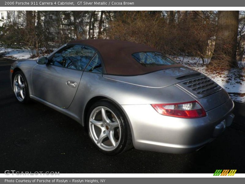 GT Silver Metallic / Cocoa Brown 2006 Porsche 911 Carrera 4 Cabriolet