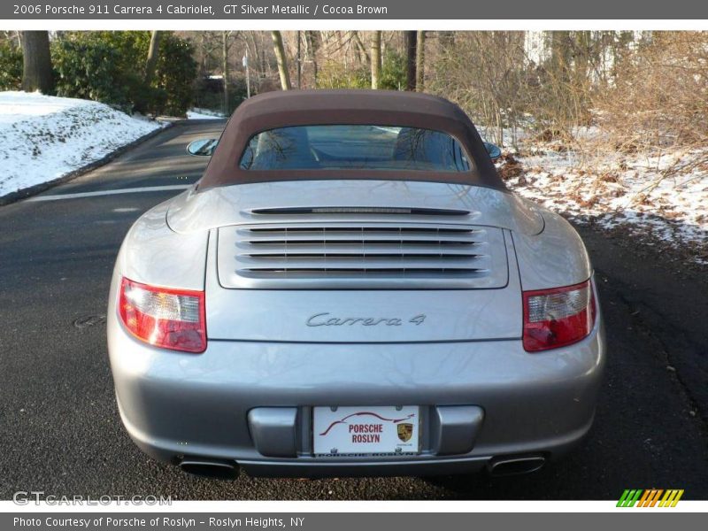 GT Silver Metallic / Cocoa Brown 2006 Porsche 911 Carrera 4 Cabriolet