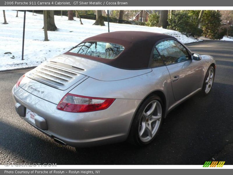 GT Silver Metallic / Cocoa Brown 2006 Porsche 911 Carrera 4 Cabriolet