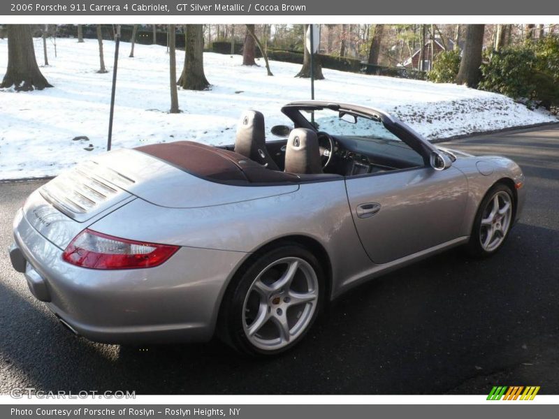 GT Silver Metallic / Cocoa Brown 2006 Porsche 911 Carrera 4 Cabriolet