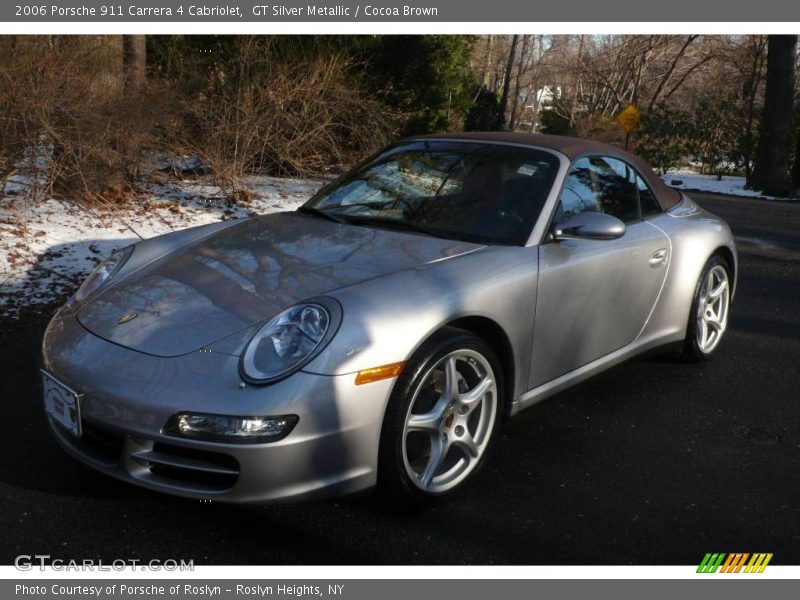 GT Silver Metallic / Cocoa Brown 2006 Porsche 911 Carrera 4 Cabriolet