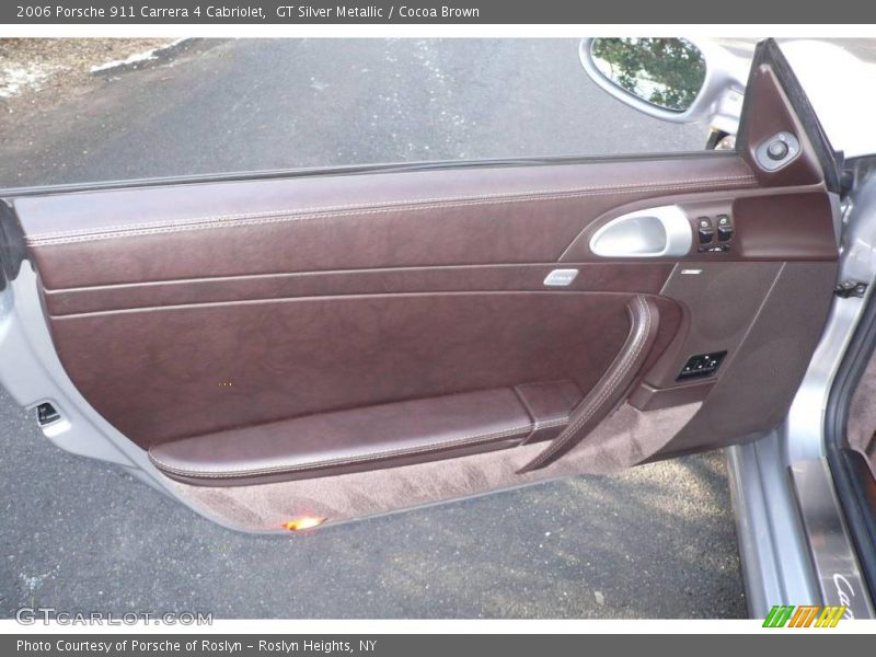 GT Silver Metallic / Cocoa Brown 2006 Porsche 911 Carrera 4 Cabriolet