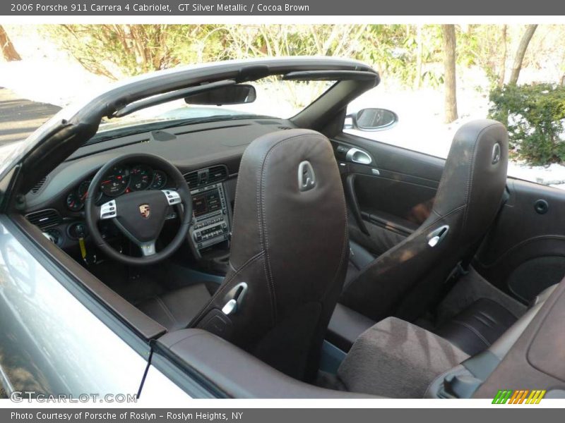 GT Silver Metallic / Cocoa Brown 2006 Porsche 911 Carrera 4 Cabriolet