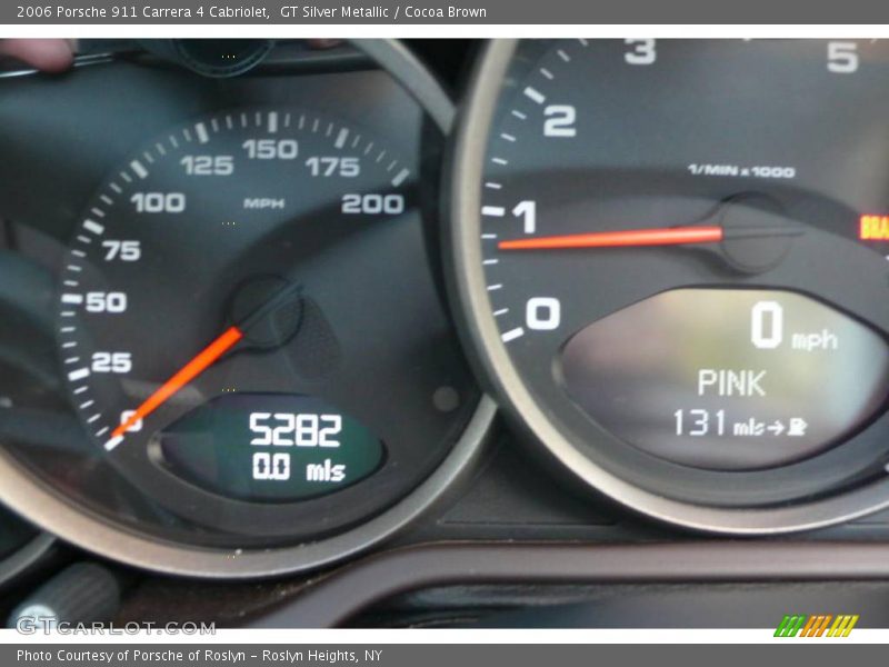 GT Silver Metallic / Cocoa Brown 2006 Porsche 911 Carrera 4 Cabriolet