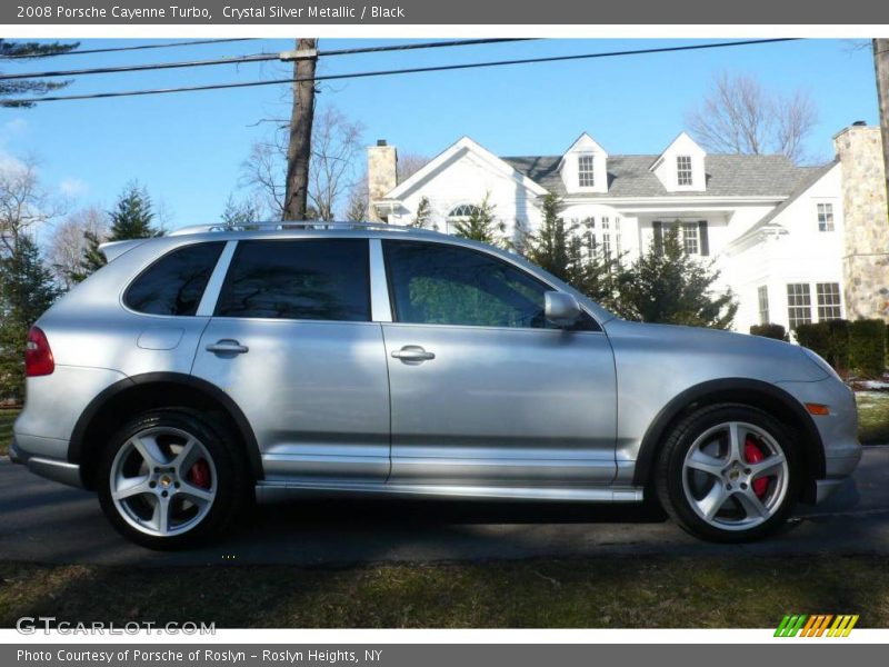 Crystal Silver Metallic / Black 2008 Porsche Cayenne Turbo