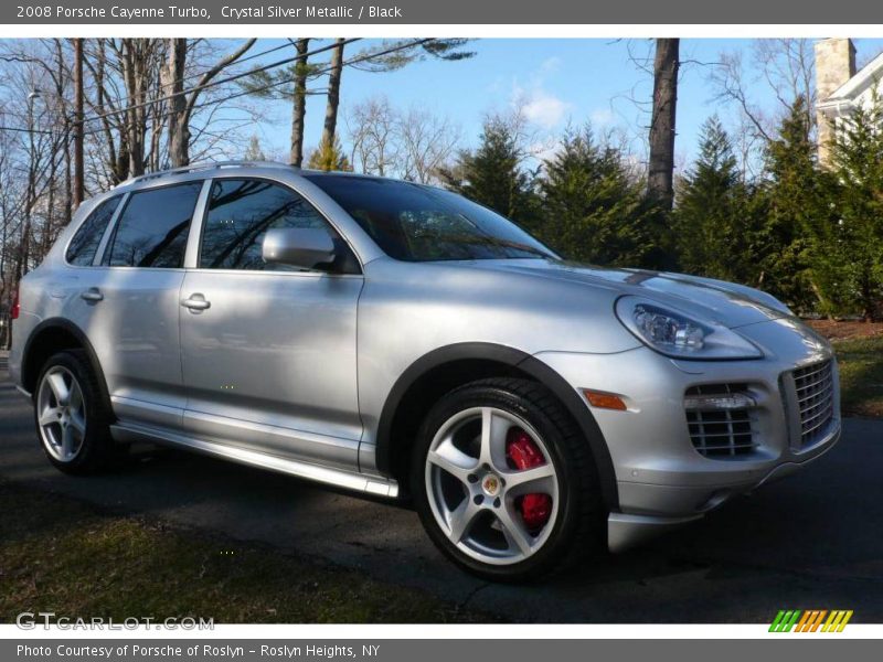 Crystal Silver Metallic / Black 2008 Porsche Cayenne Turbo
