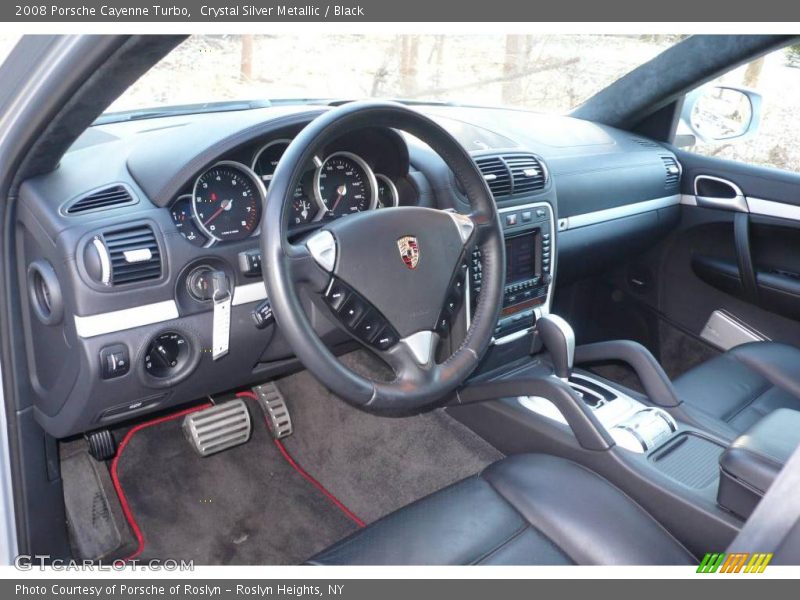 Crystal Silver Metallic / Black 2008 Porsche Cayenne Turbo