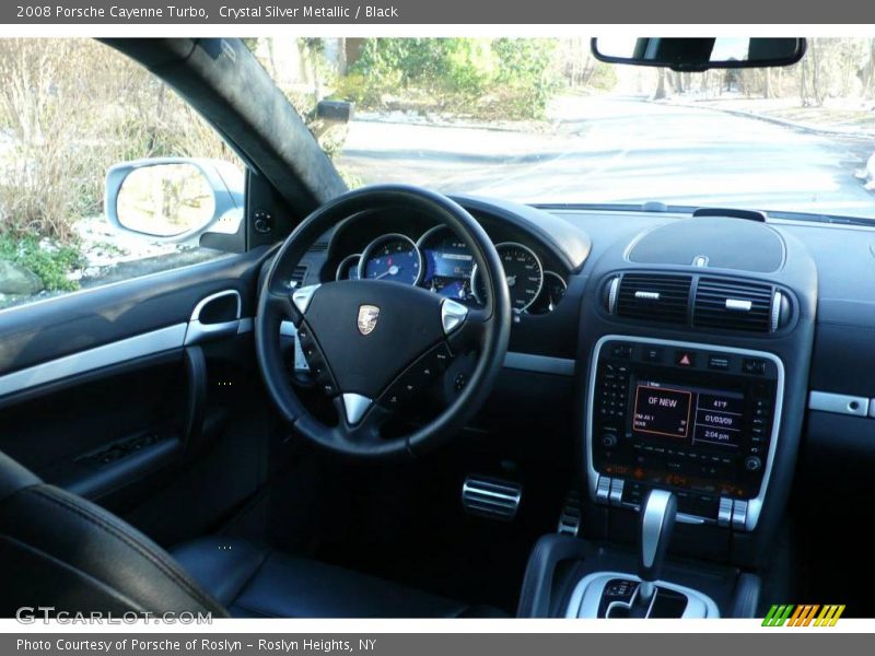 Crystal Silver Metallic / Black 2008 Porsche Cayenne Turbo