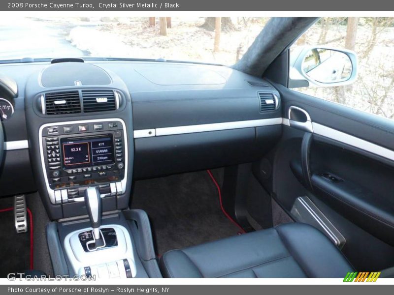 Crystal Silver Metallic / Black 2008 Porsche Cayenne Turbo