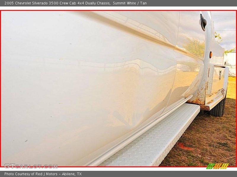 Summit White / Tan 2005 Chevrolet Silverado 3500 Crew Cab 4x4 Dually Chassis