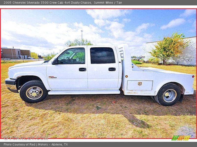 Summit White / Tan 2005 Chevrolet Silverado 3500 Crew Cab 4x4 Dually Chassis