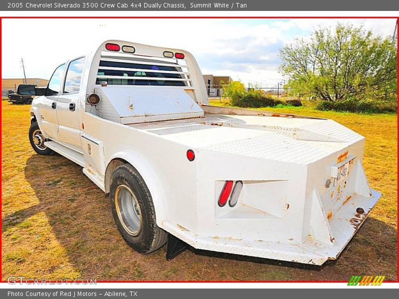 Summit White / Tan 2005 Chevrolet Silverado 3500 Crew Cab 4x4 Dually Chassis