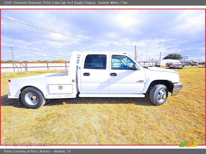Summit White / Tan 2005 Chevrolet Silverado 3500 Crew Cab 4x4 Dually Chassis