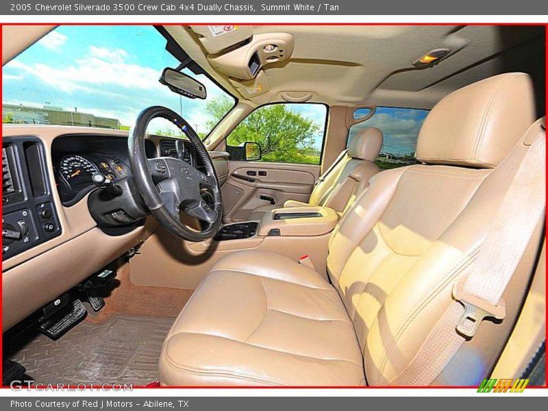 Summit White / Tan 2005 Chevrolet Silverado 3500 Crew Cab 4x4 Dually Chassis