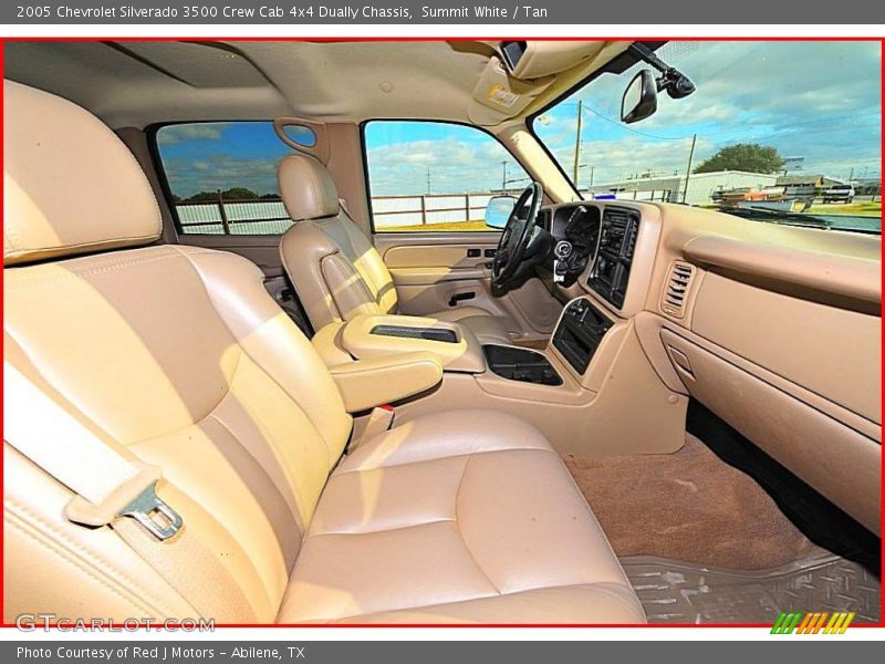Summit White / Tan 2005 Chevrolet Silverado 3500 Crew Cab 4x4 Dually Chassis