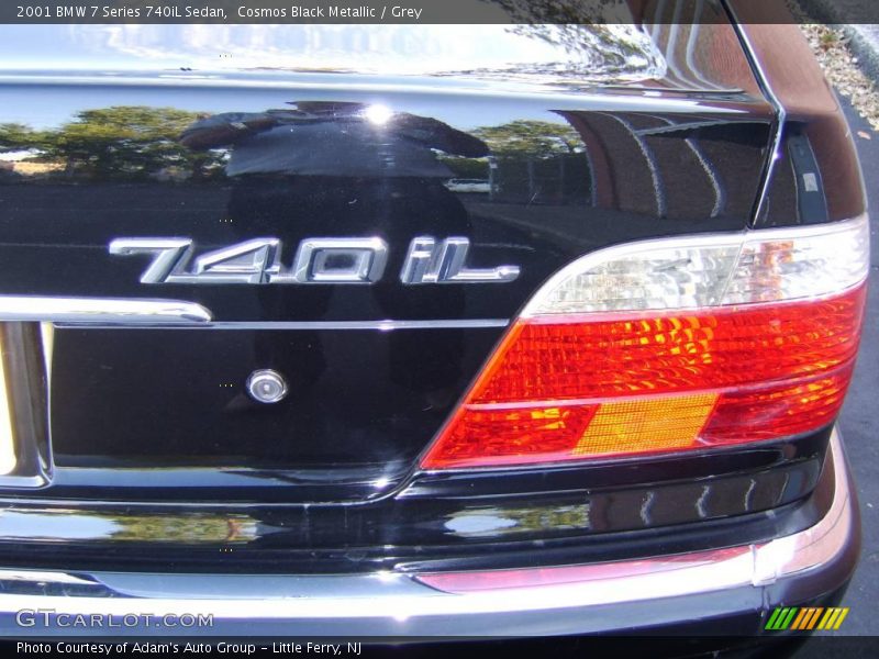 Cosmos Black Metallic / Grey 2001 BMW 7 Series 740iL Sedan