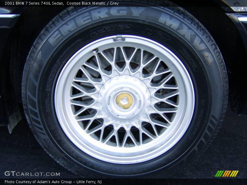 Cosmos Black Metallic / Grey 2001 BMW 7 Series 740iL Sedan