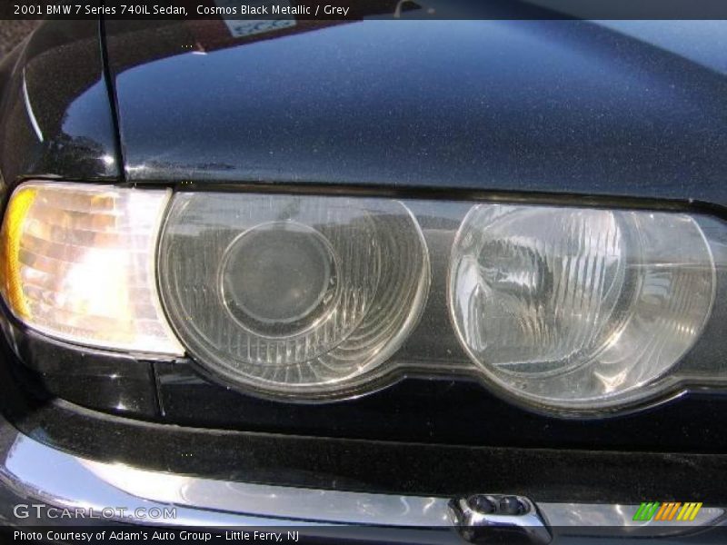 Cosmos Black Metallic / Grey 2001 BMW 7 Series 740iL Sedan