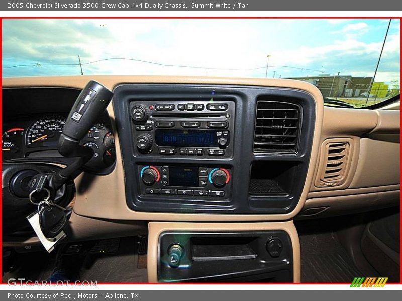 Summit White / Tan 2005 Chevrolet Silverado 3500 Crew Cab 4x4 Dually Chassis