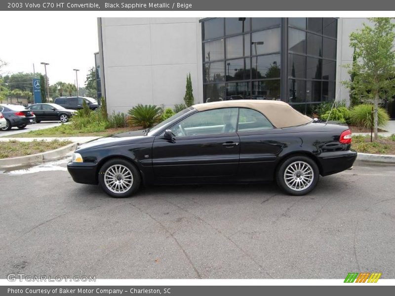 Black Sapphire Metallic / Beige 2003 Volvo C70 HT Convertible