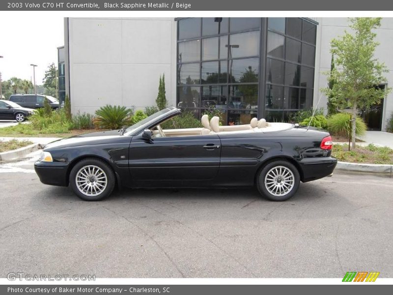 Black Sapphire Metallic / Beige 2003 Volvo C70 HT Convertible