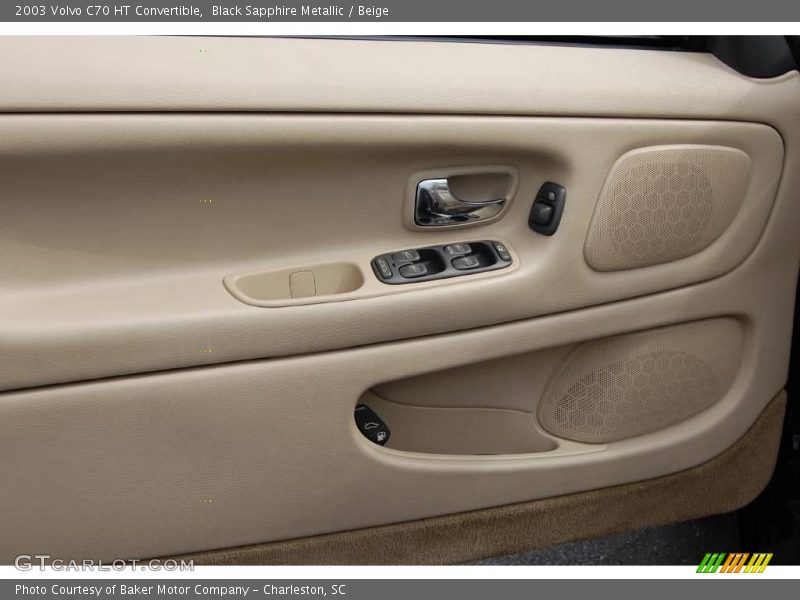 Black Sapphire Metallic / Beige 2003 Volvo C70 HT Convertible