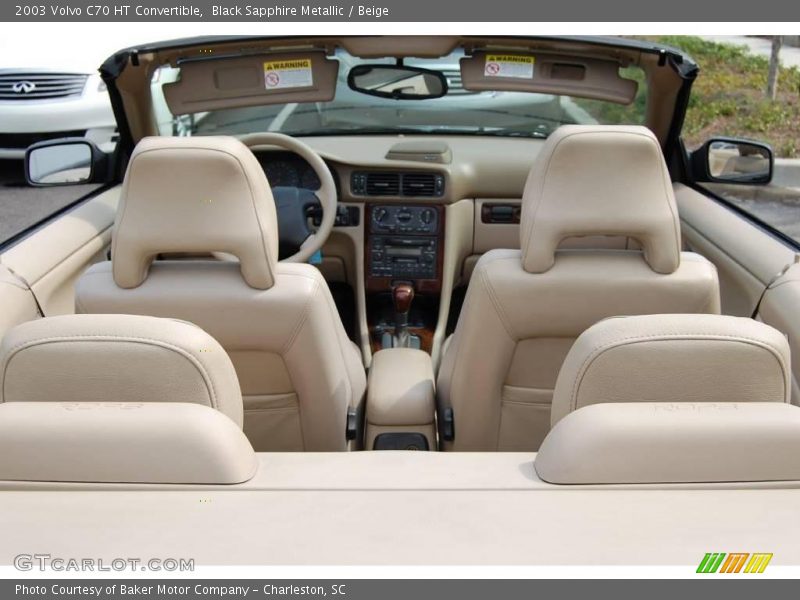 Black Sapphire Metallic / Beige 2003 Volvo C70 HT Convertible