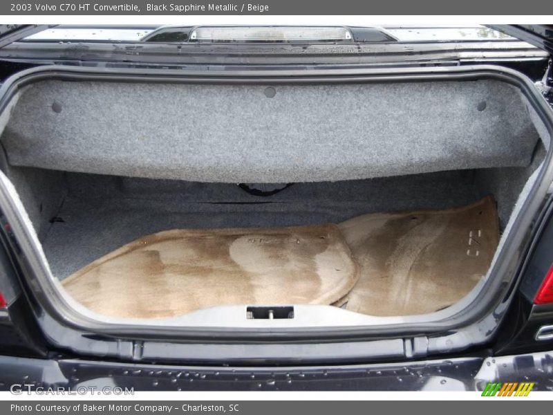 Black Sapphire Metallic / Beige 2003 Volvo C70 HT Convertible