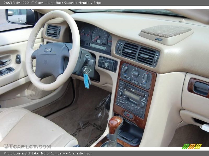 Black Sapphire Metallic / Beige 2003 Volvo C70 HT Convertible