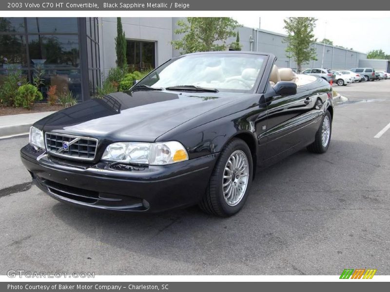 Black Sapphire Metallic / Beige 2003 Volvo C70 HT Convertible