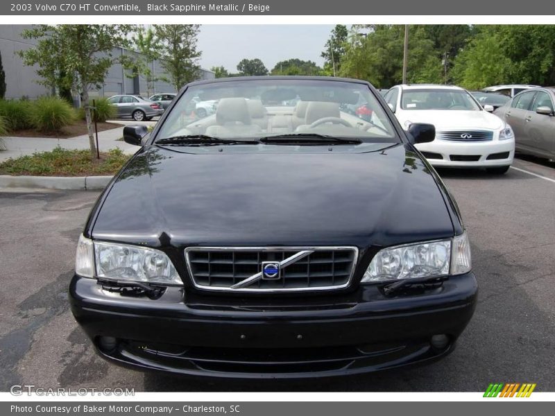 Black Sapphire Metallic / Beige 2003 Volvo C70 HT Convertible