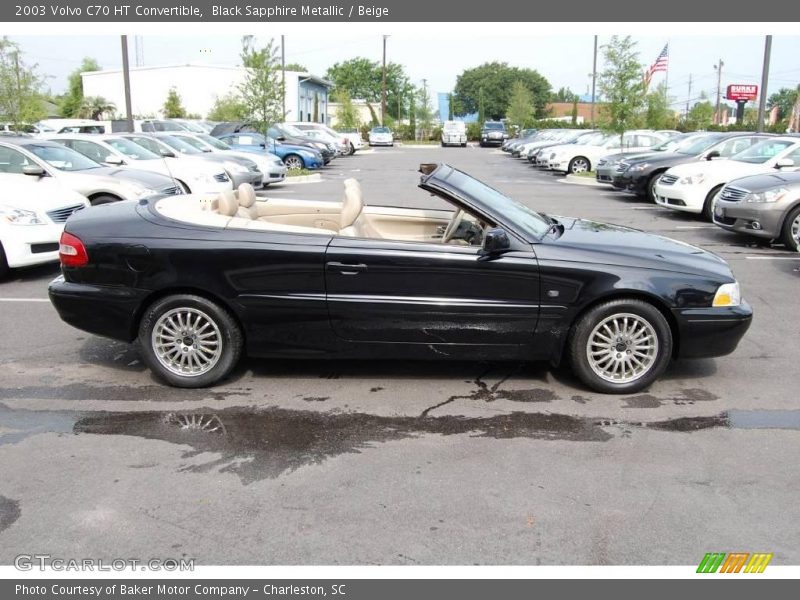 Black Sapphire Metallic / Beige 2003 Volvo C70 HT Convertible