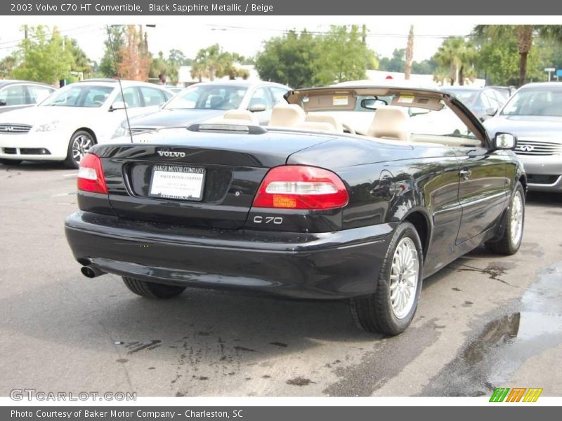 Black Sapphire Metallic / Beige 2003 Volvo C70 HT Convertible