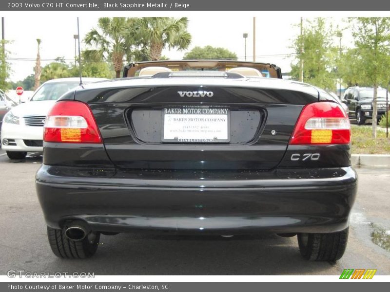 Black Sapphire Metallic / Beige 2003 Volvo C70 HT Convertible