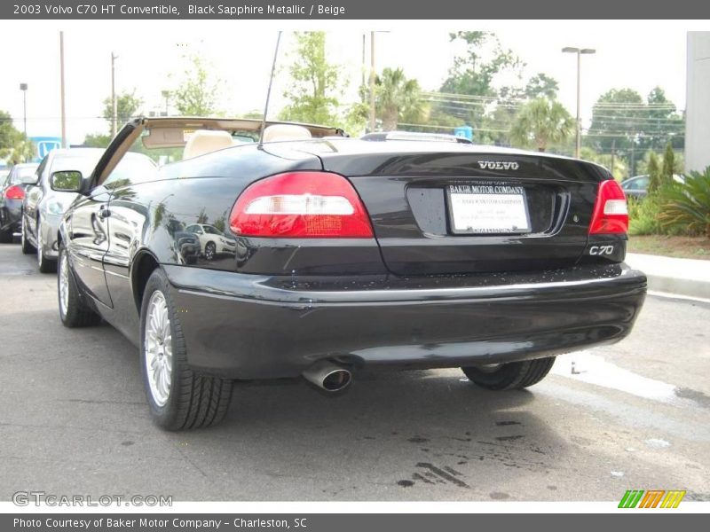 Black Sapphire Metallic / Beige 2003 Volvo C70 HT Convertible