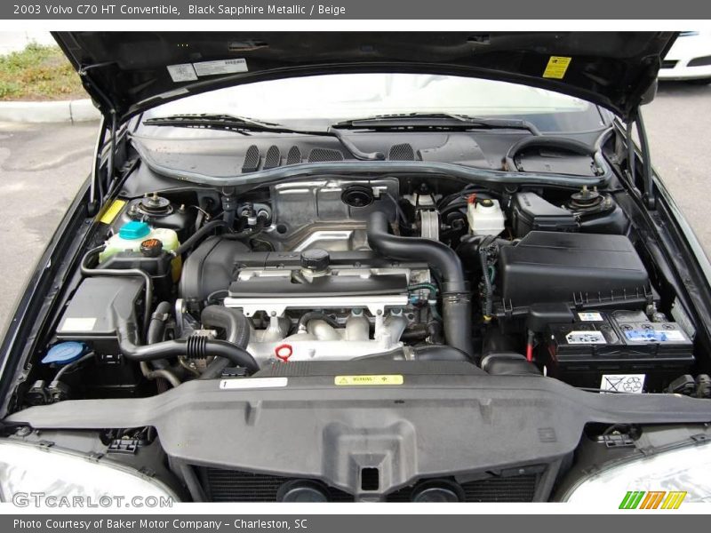 Black Sapphire Metallic / Beige 2003 Volvo C70 HT Convertible