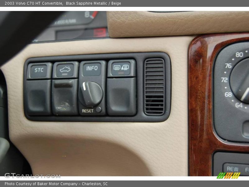 Black Sapphire Metallic / Beige 2003 Volvo C70 HT Convertible