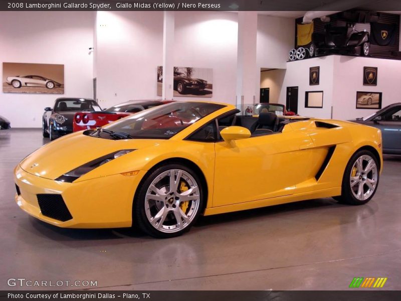Giallo Midas (Yellow) / Nero Perseus 2008 Lamborghini Gallardo Spyder