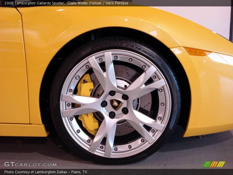 Giallo Midas (Yellow) / Nero Perseus 2008 Lamborghini Gallardo Spyder