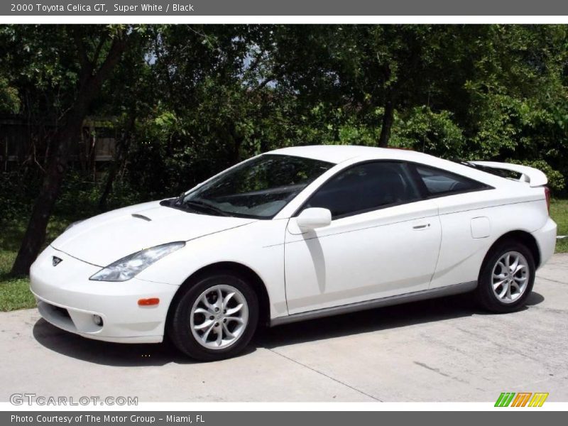 Super White / Black 2000 Toyota Celica GT