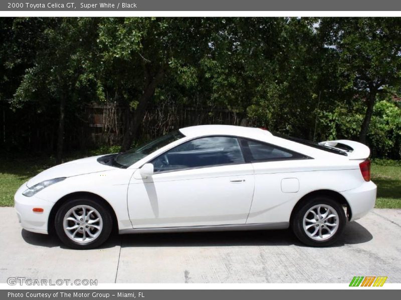 Super White / Black 2000 Toyota Celica GT