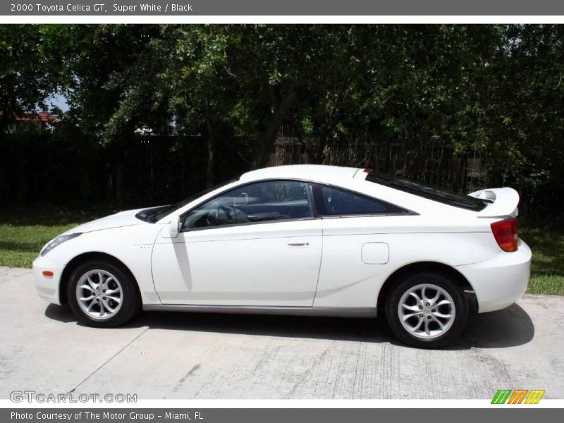 Super White / Black 2000 Toyota Celica GT