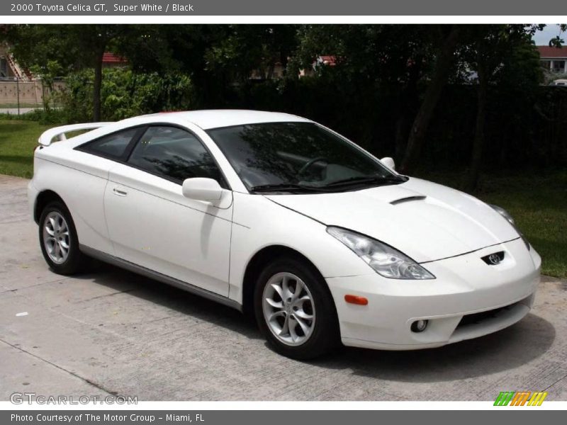 Super White / Black 2000 Toyota Celica GT